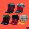Best deal ✔️ Bioworld Naruto: Colorblock - 5 Pair Ankle 🧦 Socks Merch 💯 1 Bioworld Naruto: Colorblock - 5 Pair Ankle Socks Merch