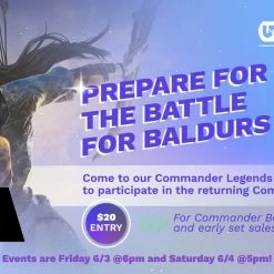 Unplugged Gaming Commander Legends: Battle For Baldurs Gate Saturday Prerelease Event