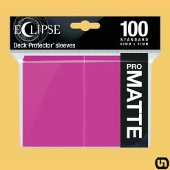 Supplies Ultra Pro: Eclipse PRO Matte Deck Protector Sleeves - Hot Pink 100ct