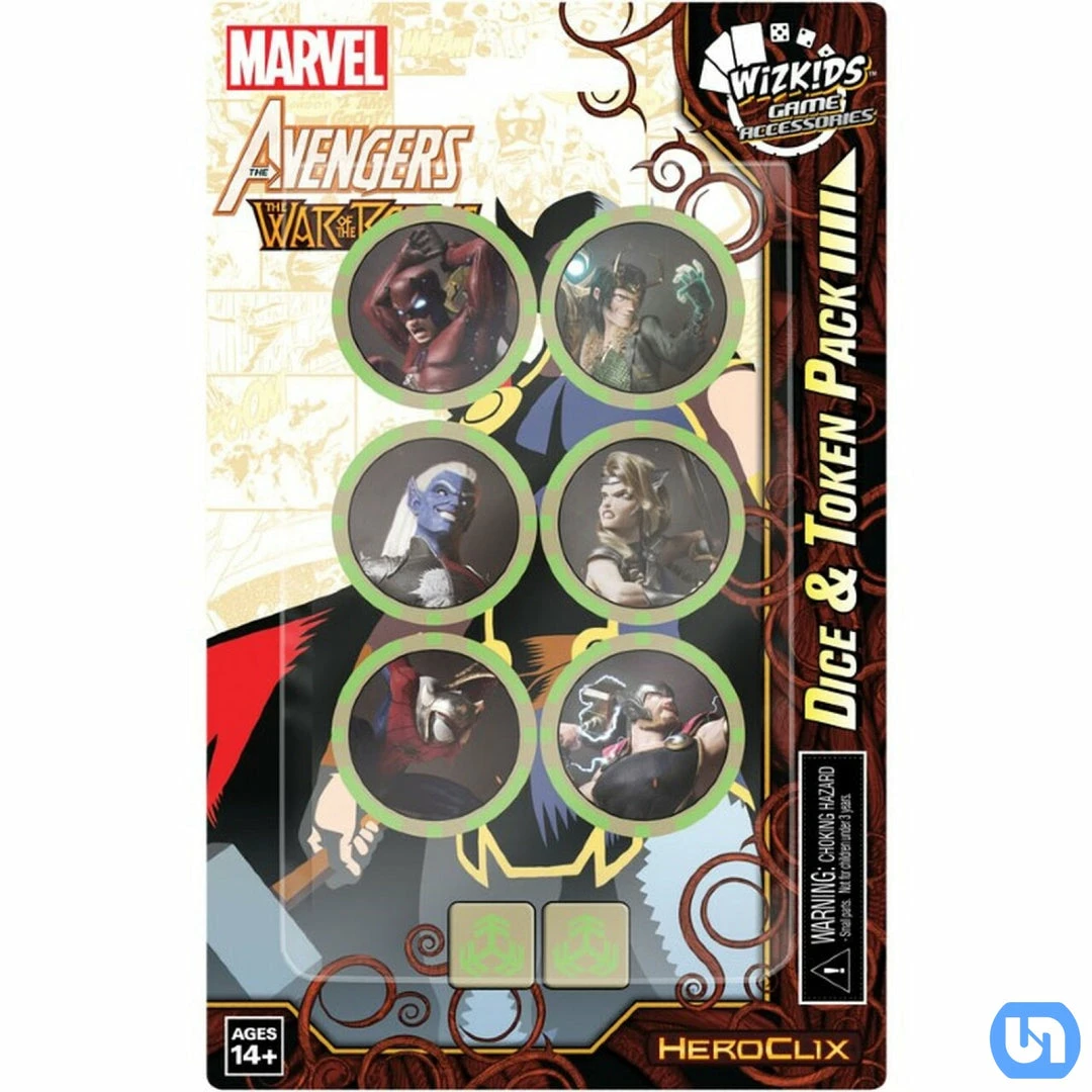 Wholesale ๐ Wizkids Marvel HeroClix: Avengers War Of The Realms Dice & Token Pack Miniatures ๐ 3 Wizkids Marvel HeroClix: Avengers War Of The Realms Dice & Token Pack Miniatures