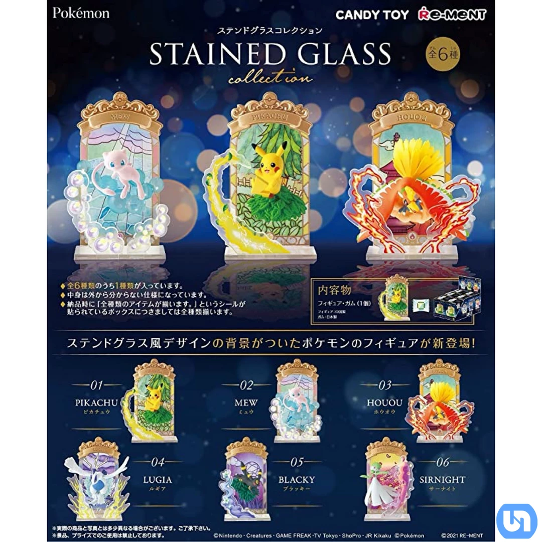 Flash Sale 🛒 Re-Ment Toys & Figures Pokemon: Stained Glass Collection Blind Box ❤️ 3 Re-Ment Toys & Figures Pokemon: Stained Glass Collection Blind Box