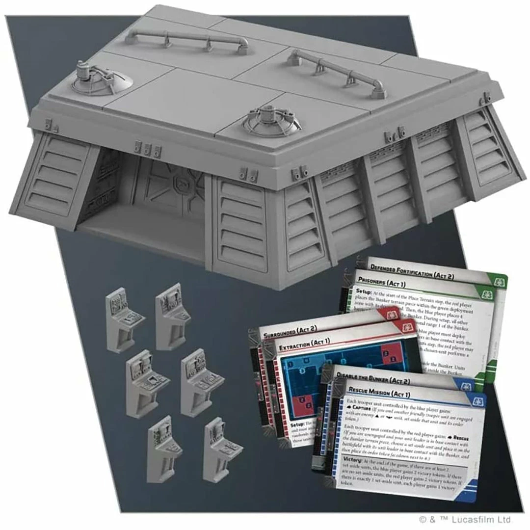 Promo ๐ Fantasy Flight Games Miniatures Star Wars: Legion - Imperial Bunker Battlefield Expansion ๐ 4 Fantasy Flight Games Miniatures Star Wars: Legion - Imperial Bunker Battlefield Expansion