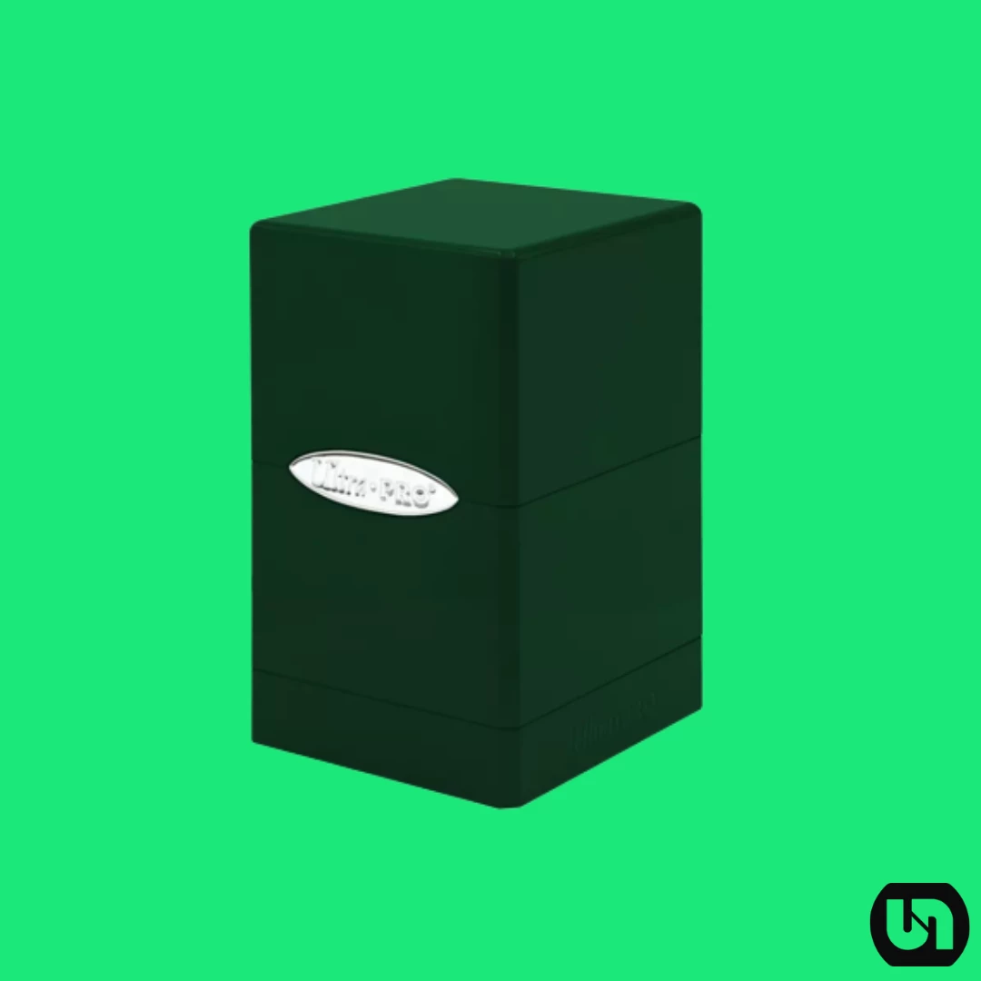 Hot Sale ๐ฅ Ultra Pro: Hi Gloss Satin Tower - Emerald Supplies โ 3 Ultra Pro: Hi Gloss Satin Tower - Emerald Supplies