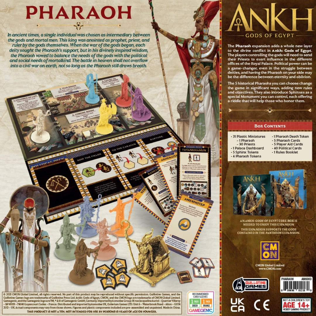 Discount π CMON Global Limited Board Games Ankh: Gods Of Egypt - Pharaoh Expansion 𧨠4 CMON Global Limited Board Games Ankh: Gods Of Egypt - Pharaoh Expansion