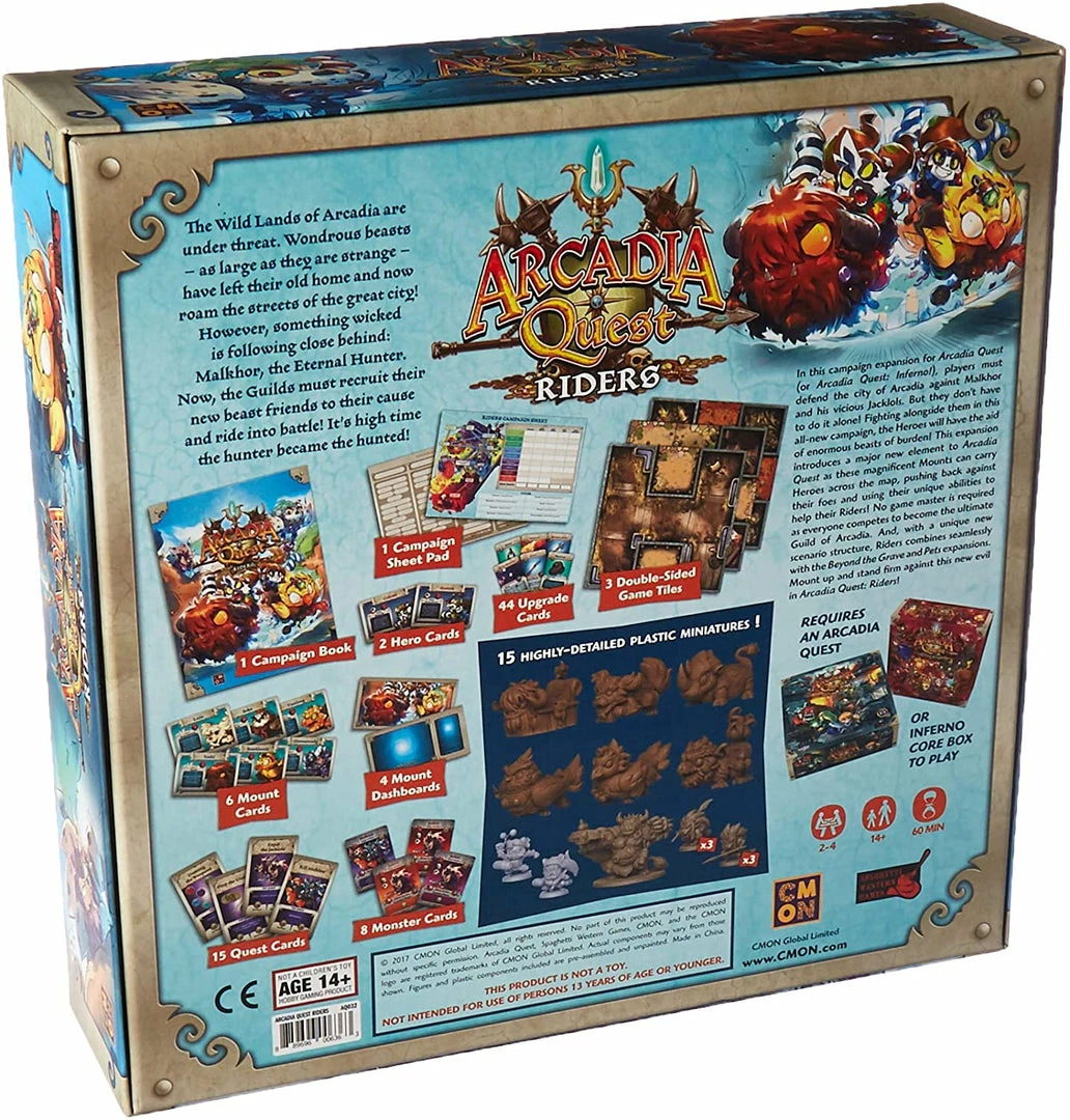 Hot Sale βοΈ CMON Global Limited Board Games Arcadia Quest: Riders π― 4 CMON Global Limited Board Games Arcadia Quest: Riders