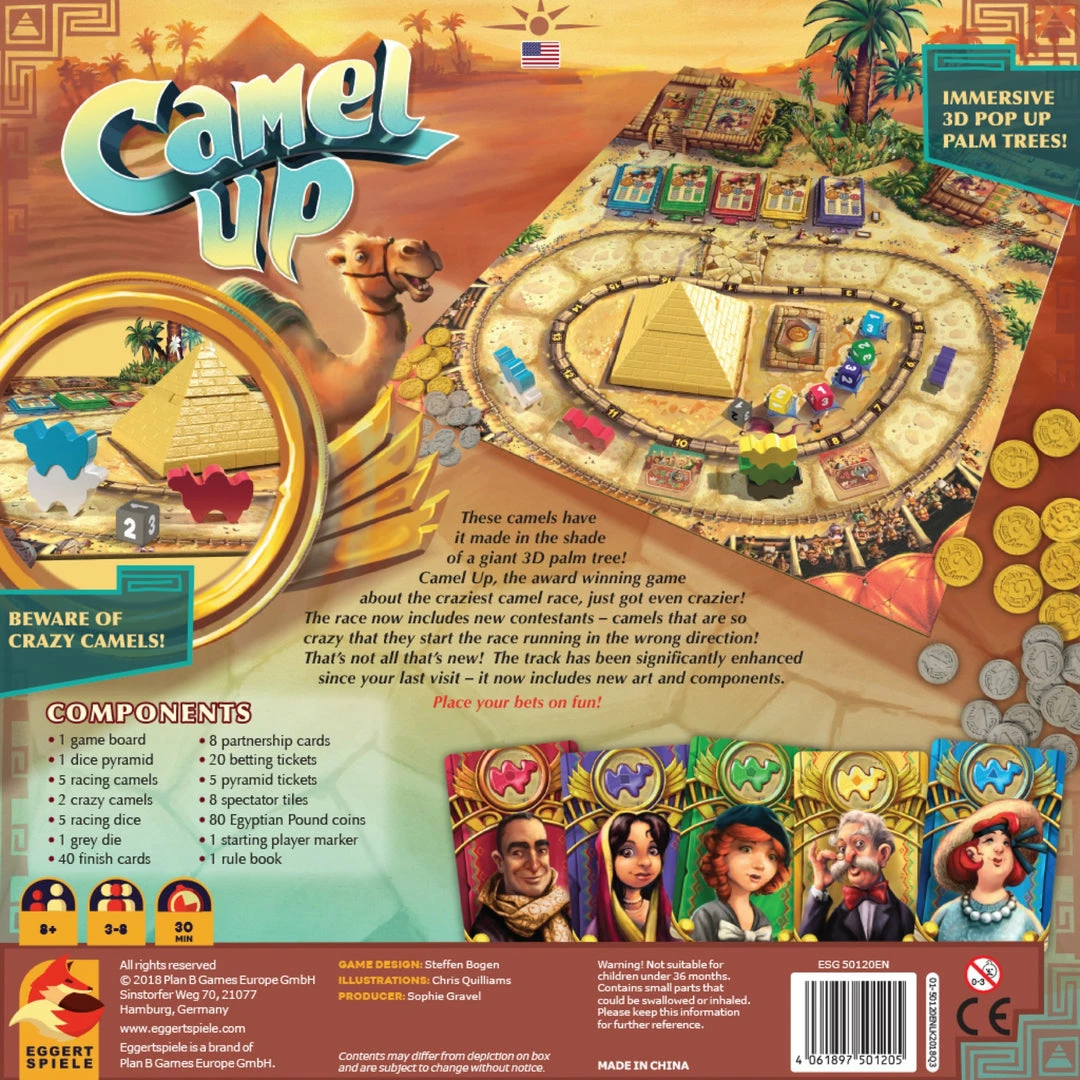 Deals 😍 Plan B Games Camel Up 2.0 Board Games ⭐ 4 Plan B Games Camel Up 2.0 Board Games
