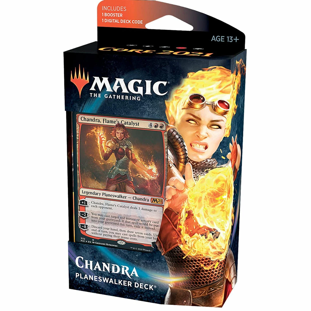 New 𧨠Wizards Of The Coast Magic The Gathering: Core 2021 Planeswalker Deck-Chandra π€© 3 Wizards Of The Coast Magic The Gathering: Core 2021 Planeswalker Deck-Chandra