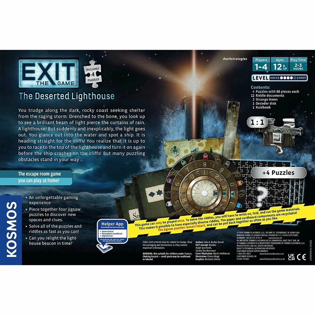 Cheap ๐ Kosmos Exit The Game: The Deserted Lighthouse (with Jigsaw Puzzles) Board Games ๐ 4 Kosmos Exit The Game: The Deserted Lighthouse (with Jigsaw Puzzles) Board Games