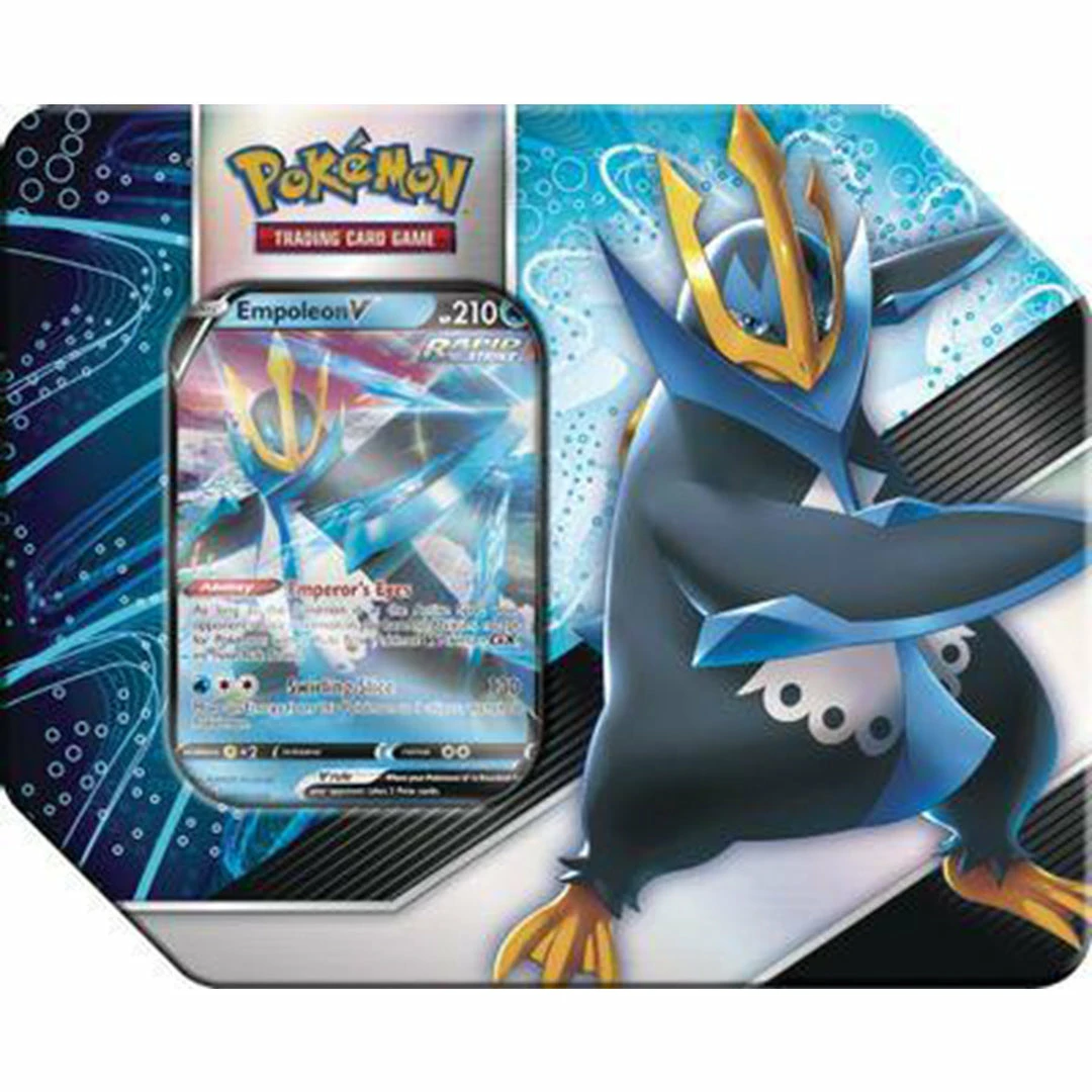 Deals ๐ฅ Pokemon TCG: V Strikers Tin - Empoleon V TCGs ๐ 3 Pokemon TCG: V Strikers Tin - Empoleon V TCGs