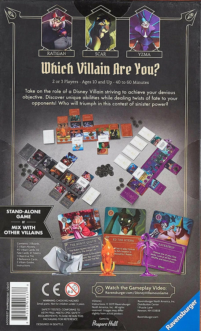 Cheap 🤩 Ravensburger Disney: Villainous - Evil Comes Prepared Board Games 🎉 4 Ravensburger Disney: Villainous - Evil Comes Prepared Board Games