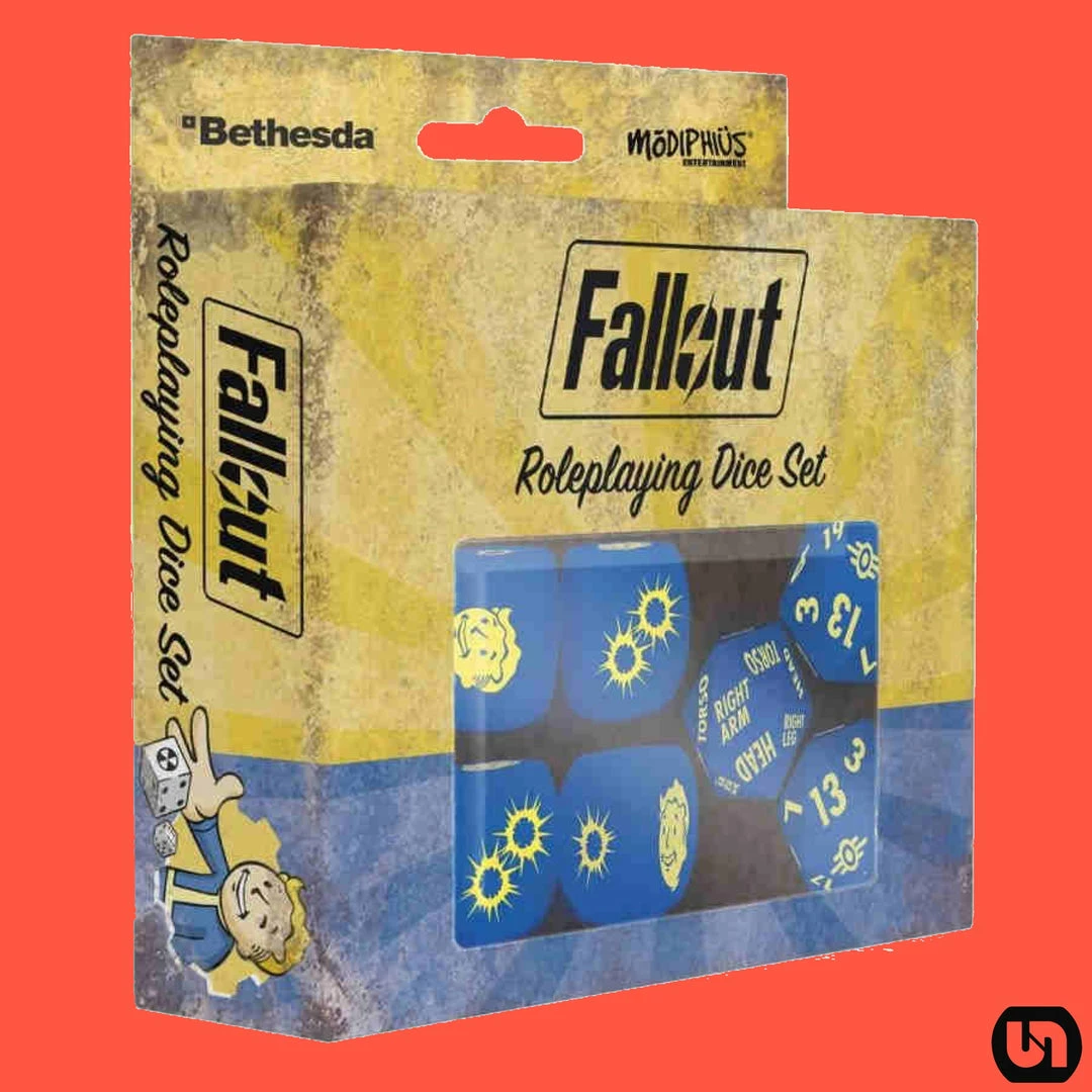 Deals ๐ Bethesda RPGs Fallout RPG: Dice Set โ 3 Bethesda RPGs Fallout RPG: Dice Set