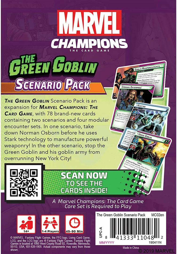 Deals π― Fantasy Flight Games Board Games Marvel Champions: Scenario Pack - The Green Goblin π 4 Fantasy Flight Games Board Games Marvel Champions: Scenario Pack - The Green Goblin