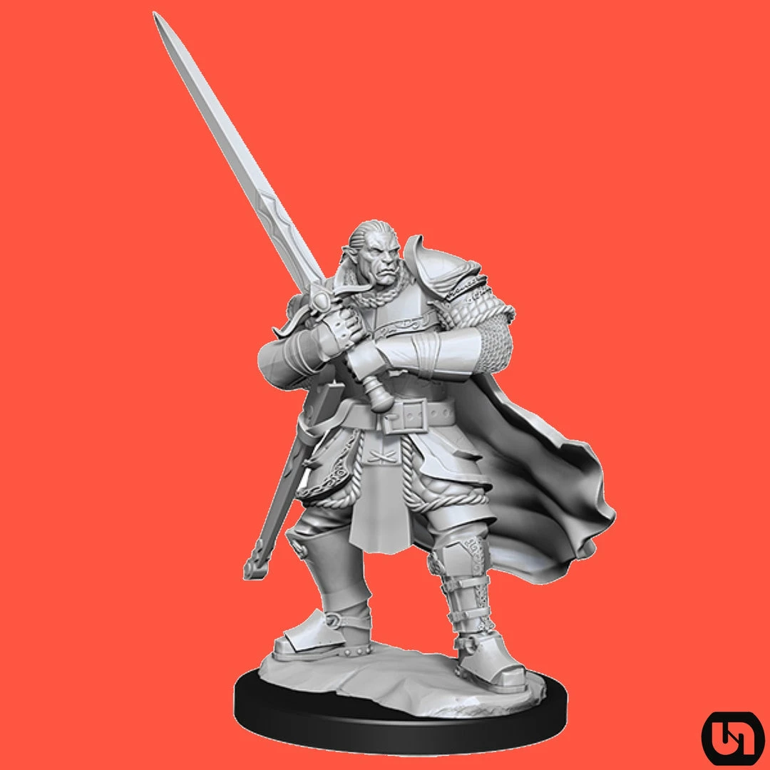 Coupon 😀 Wizkids Dungeons & Dragons: Nolzur's Marvelous Miniatures Wave 15 - Half-Orc Paladin 🥰 4 Wizkids Dungeons & Dragons: Nolzur's Marvelous Miniatures Wave 15 - Half-Orc Paladin