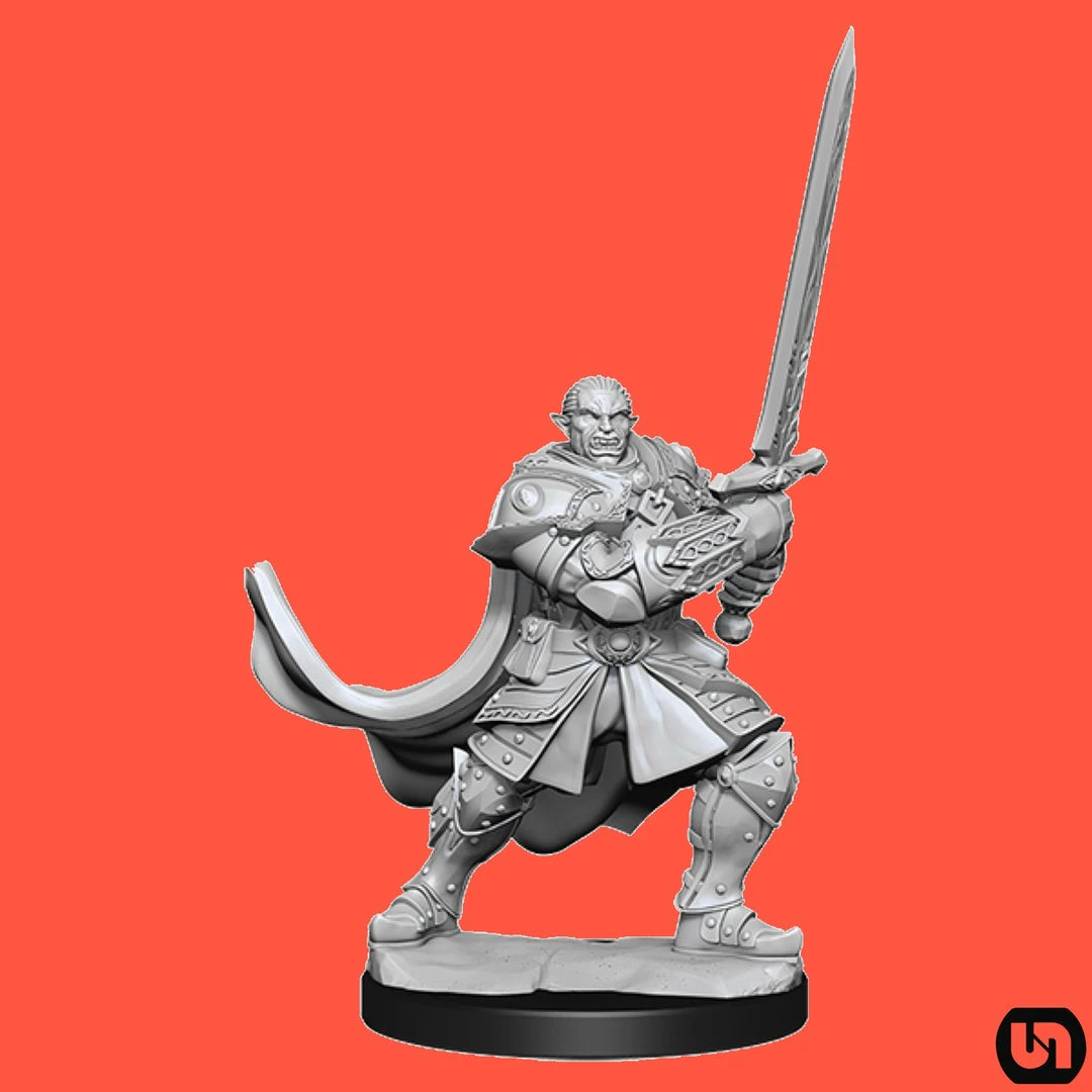 Coupon 😀 Wizkids Dungeons & Dragons: Nolzur's Marvelous Miniatures Wave 15 - Half-Orc Paladin 🥰 3 Wizkids Dungeons & Dragons: Nolzur's Marvelous Miniatures Wave 15 - Half-Orc Paladin