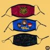 Bioworld Harry Potter: 3 Pack Adjustable Face Covers (Adult) Merch
