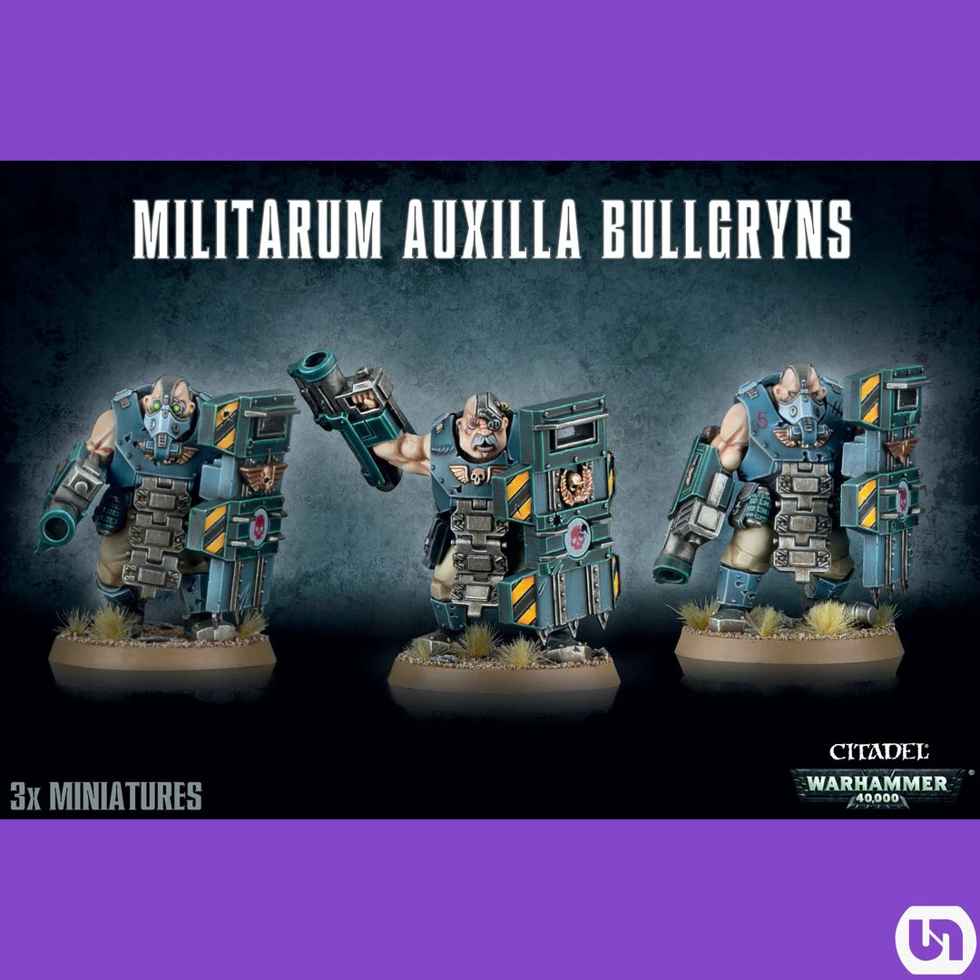 Brand new ๐ Games Workshop Miniatures Warhammer: 40,000 - Astra Militarum-Bullgryns โ๏ธ 3 Games Workshop Miniatures Warhammer: 40,000 - Astra Militarum-Bullgryns