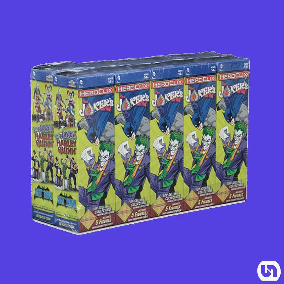 Deals ✨ Wizkids Miniatures DC HeroClix: The Joker's Wild! Booster Brick (10 Ct) 🌟 3 Wizkids Miniatures DC HeroClix: The Joker's Wild! Booster Brick (10 Ct)