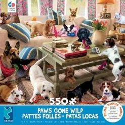 CEACO Company Paws Gone Wild: Living Room Rompers 550pc Puzzle Toys & Figures