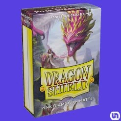 Arcane Tinman Dragon Shield: Japanese Matte Card Sleeves - Pink Diamond 60ct Supplies