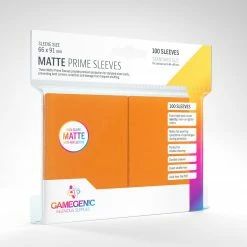 Asmodee Gamegenic: Matte Prime Sleeves 100ct - Orange Supplies