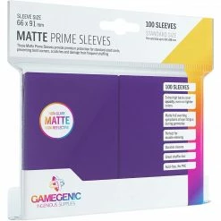 Asmodee Gamegenic: Matte Prime Sleeves 100ct - Purple Supplies