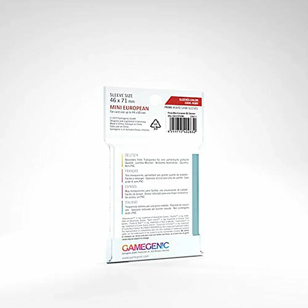 Hot Sale ๐ Asmodee Gamegenic: Prime Board Game Sleeves 50ct - Mini European ๐ฅฐ 4 Asmodee Gamegenic: Prime Board Game Sleeves 50ct - Mini European