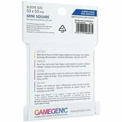 Asmodee Supplies Gamegenic: Matte Board Game Sleeves 50ct - Mini Square