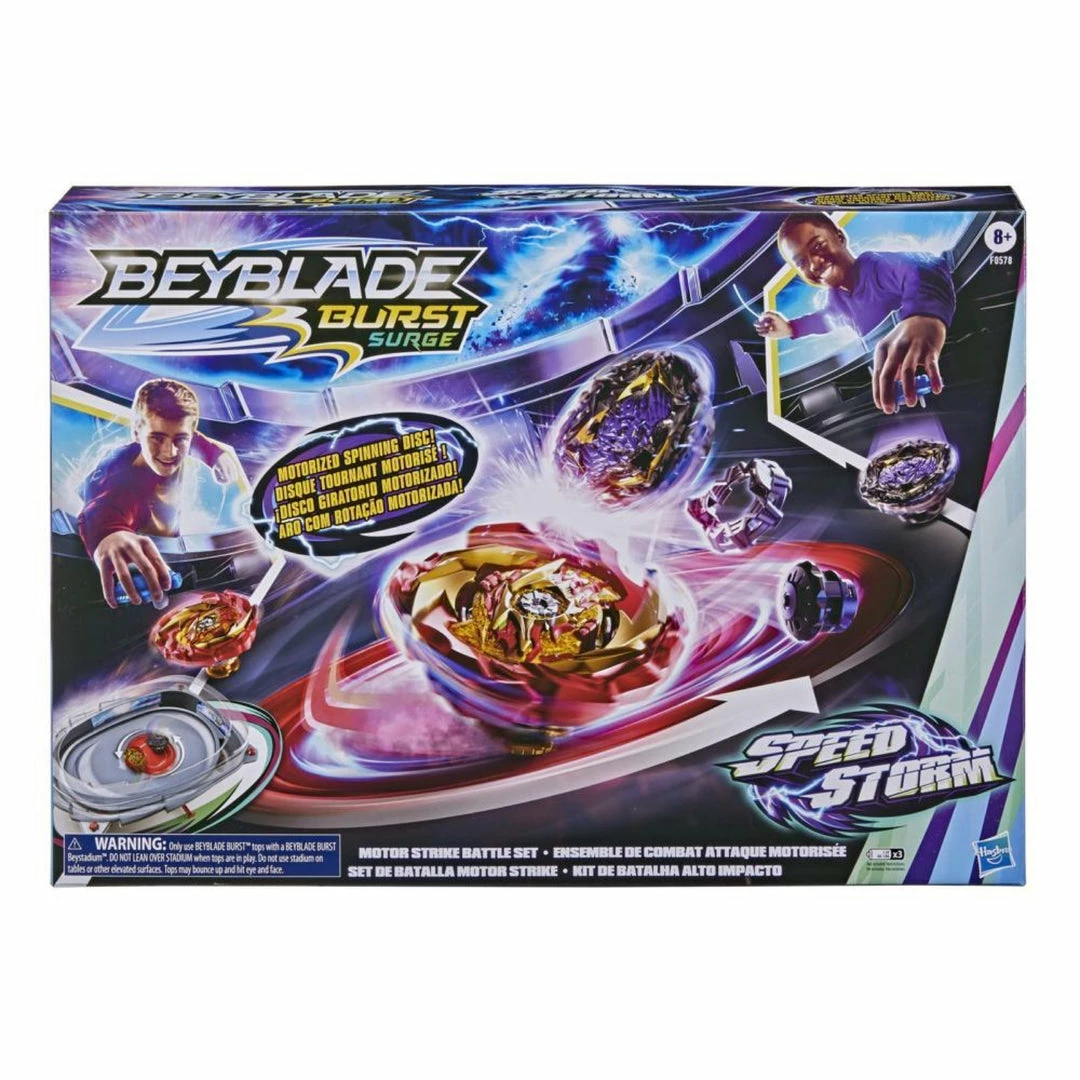 Top 10 ✔️ Hasbro Gaming Toys & Figures Beyblade: Burst Surge Speedstorm - Motor Strike Battle Set Game 🔔 3 Hasbro Gaming Toys & Figures Beyblade: Burst Surge Speedstorm - Motor Strike Battle Set Game