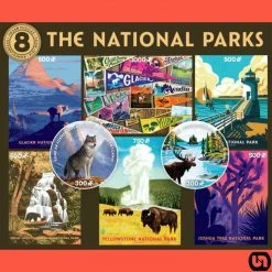 CEACO Company Toys & Figures The National Parks: 8 In 1 Puzzle Set