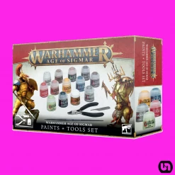 Games Workshop Warhammer: Age Of Sigmar - Paints + Tools Set Miniatures