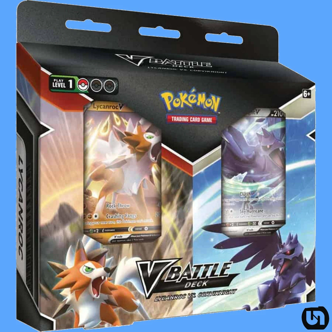 Cheapest ❤️ Pokemon TCG: V Battle Deck - Lycanroc VS. Corviknight TCGs 👍 3 Pokemon TCG: V Battle Deck - Lycanroc VS. Corviknight TCGs