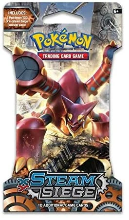 Brand new ๐งจ Pokemon TCG: XY Steam Siege Sleeved Booster Pack TCGs โจ 6 Pokemon TCG: XY Steam Siege Sleeved Booster Pack TCGs
