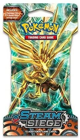 Brand new ๐งจ Pokemon TCG: XY Steam Siege Sleeved Booster Pack TCGs โจ 4 Pokemon TCG: XY Steam Siege Sleeved Booster Pack TCGs