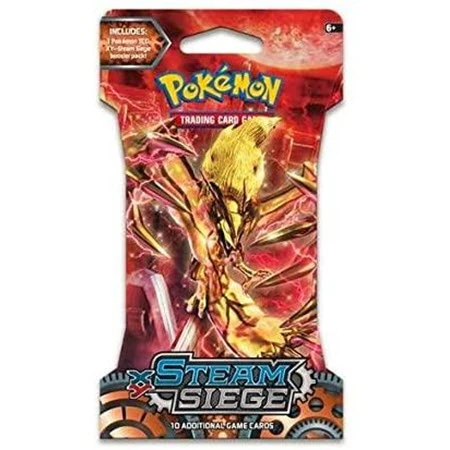 Brand new ๐งจ Pokemon TCG: XY Steam Siege Sleeved Booster Pack TCGs โจ 3 Pokemon TCG: XY Steam Siege Sleeved Booster Pack TCGs