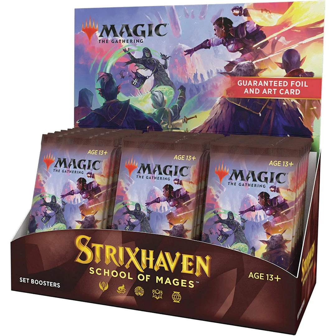 Budget ⭐ Wizards Of The Coast Magic The Gathering: Strixhaven - School Of Mages Set Booster Display TCGs 😉 3 Wizards Of The Coast Magic The Gathering: Strixhaven - School Of Mages Set Booster Display TCGs