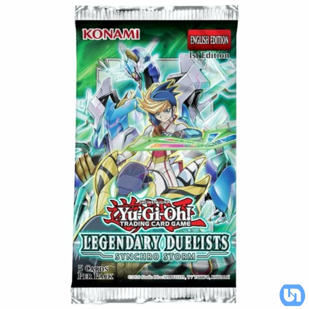 Promo 🤩 Konami Yu-Gi-Oh: Legendary Duelists - Synchro Storm Booster Pack 1st Edition TCGs 🧨 3 Konami Yu-Gi-Oh: Legendary Duelists - Synchro Storm Booster Pack 1st Edition TCGs
