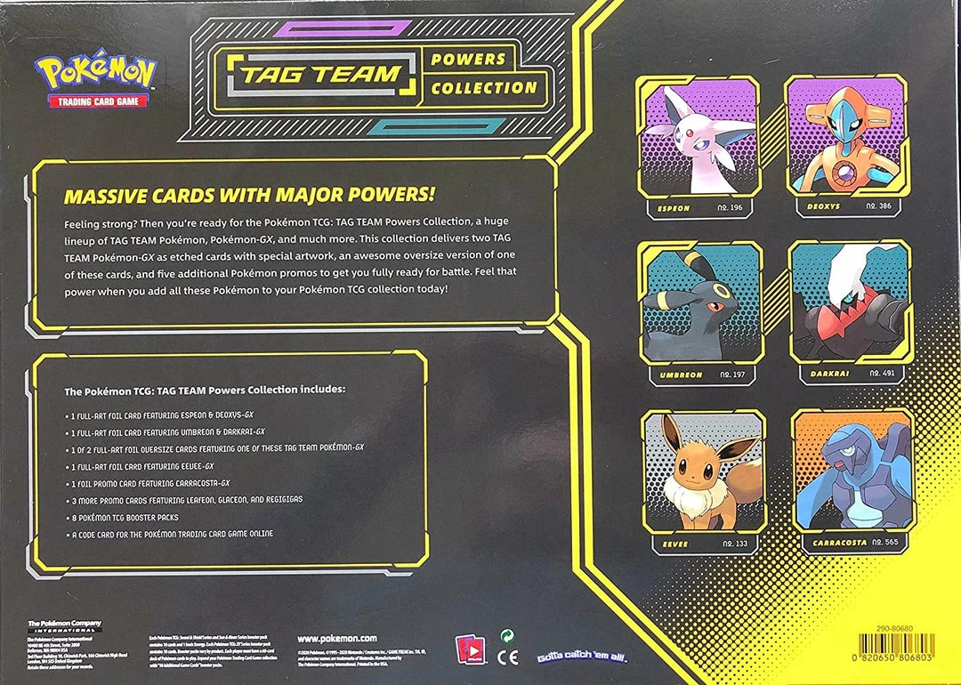 Best Sale ๐ Pokemon TCG: Tag Team Powers Collections-Espeon & Deoxys ๐ 4 Pokemon TCG: Tag Team Powers Collections-Espeon & Deoxys