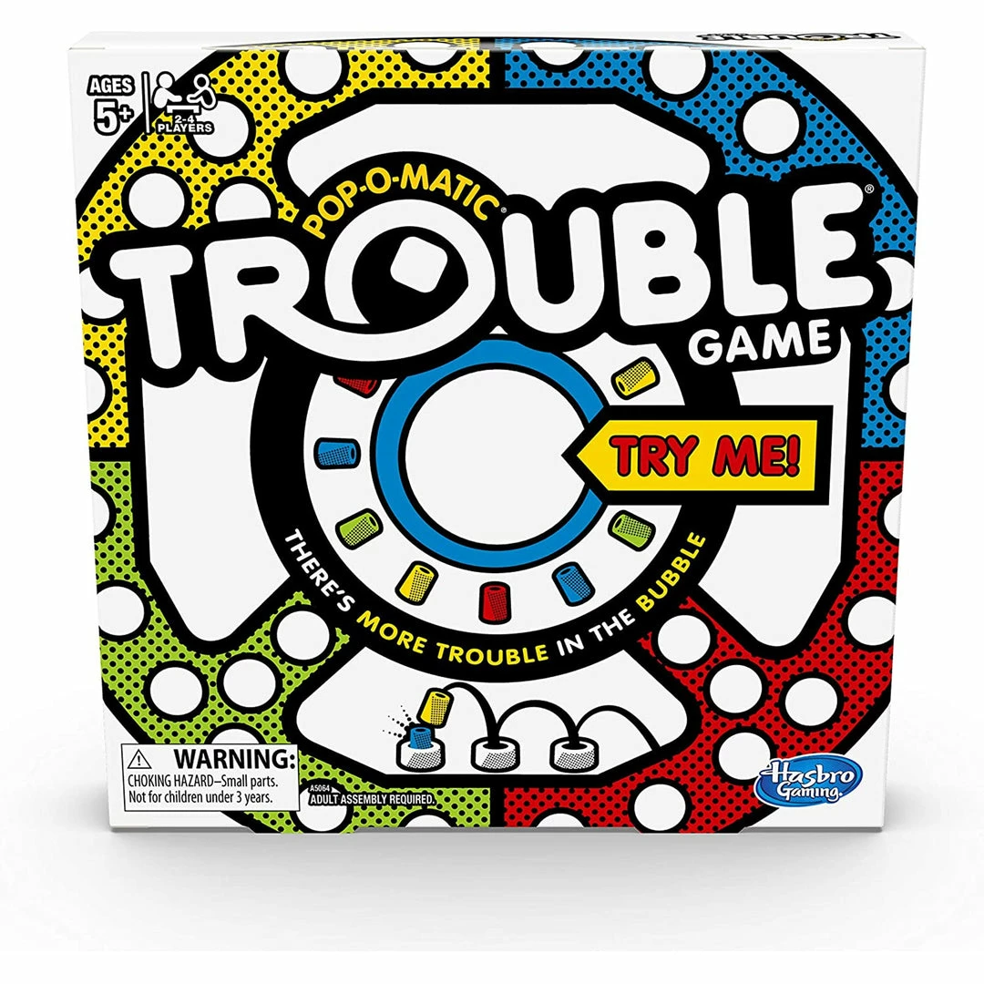 Hot Sale โจ Hasbro Gaming Board Games Trouble Game ๐ 3 Hasbro Gaming Board Games Trouble Game