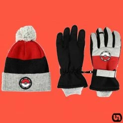 Bioworld Pokemon: Youth Beanie & Ski Gloves Combo