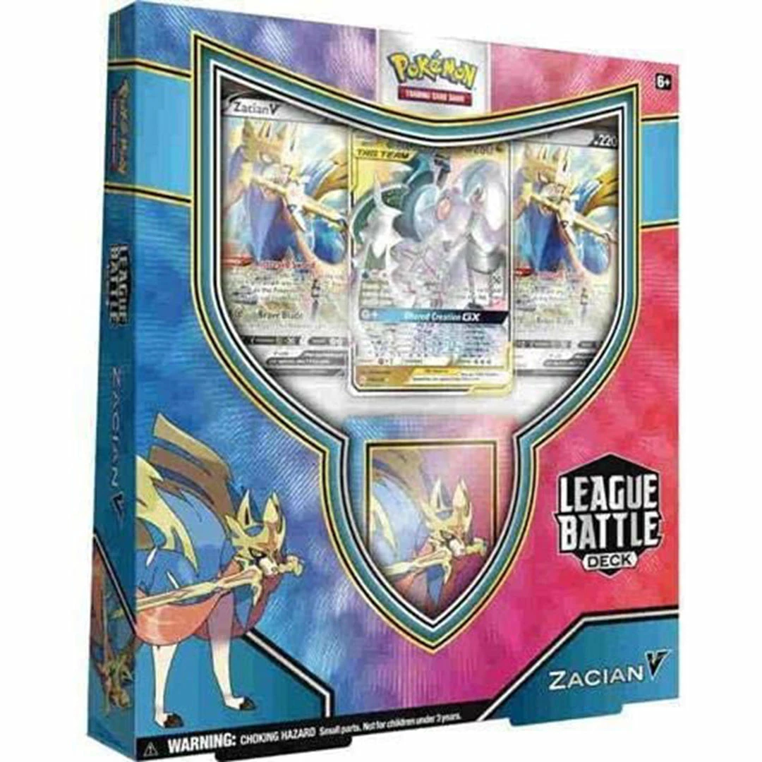 Wholesale 🌟 Pokemon TCG: League Battle Deck - Zacian V TCGs 🔥 3 Pokemon TCG: League Battle Deck - Zacian V TCGs