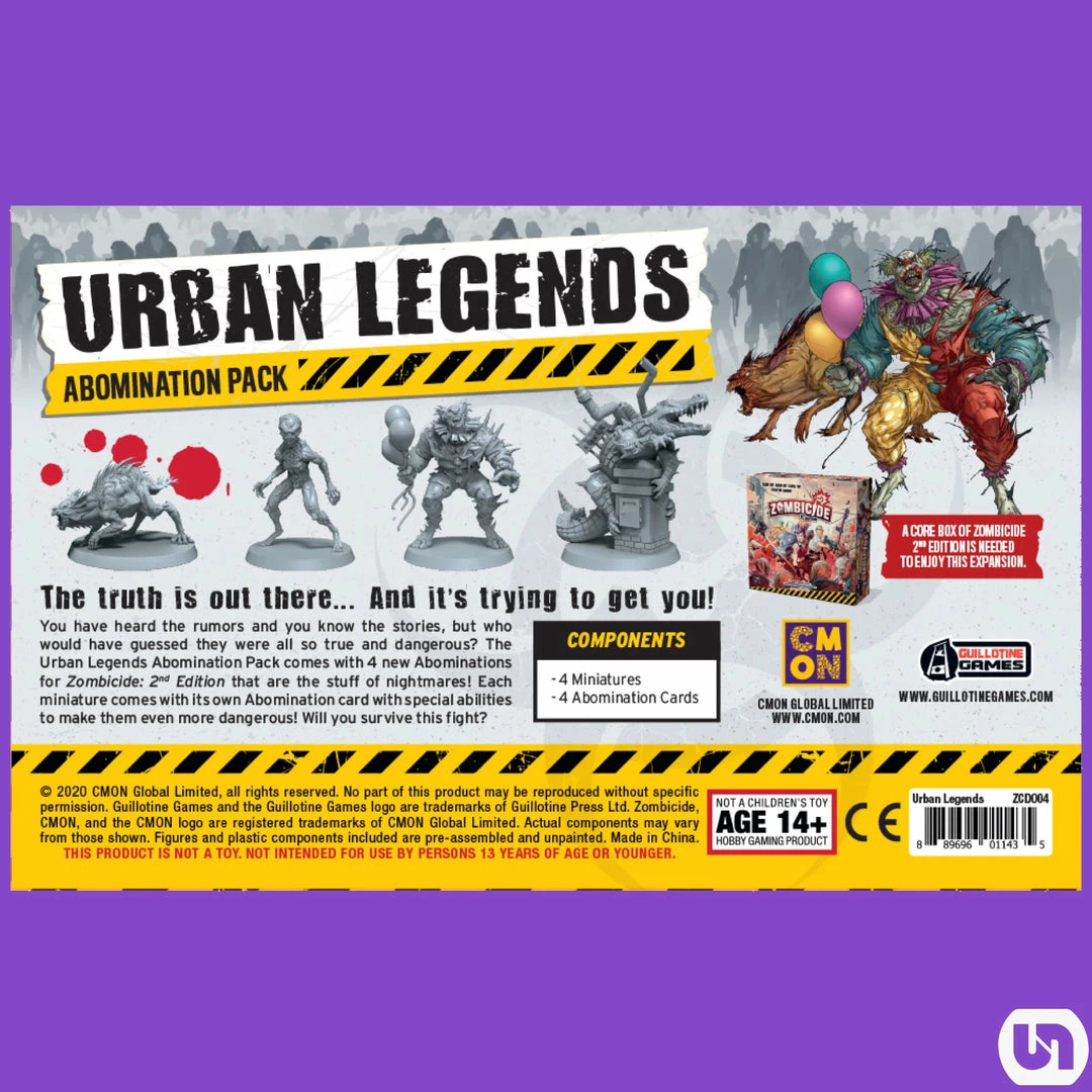 Outlet ๐ CMON Global Limited Zombicide: Urban Legends - Abomination Pack 2nd Edition ๐ 4 CMON Global Limited Zombicide: Urban Legends - Abomination Pack 2nd Edition